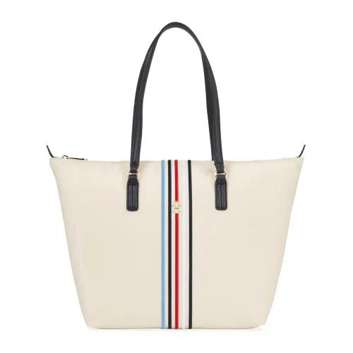 Tommy Hilfiger , Poppy Tote Women's Bag Spring/Summer Collection ,Beige female, Sizes: ONE SIZE