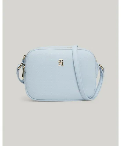 Tommy Hilfiger Poppy Womens Canvas Crossover Bag - Blue - One Size