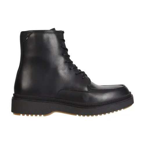 Tommy Hilfiger , Premium cleated lboot ,Black male, Sizes: