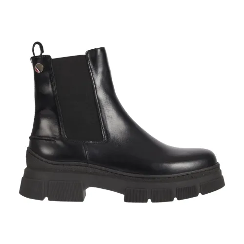 Tommy Hilfiger , preppy outdoor low boot ,Black female, Sizes: