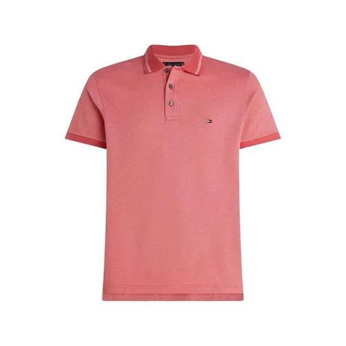 Tommy Hilfiger Pretwist Mouline Tipped Polo - Red