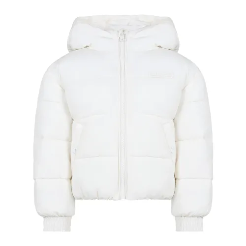 Tommy Hilfiger , Quilted Ivory Down Jacket ,White unisex, Sizes: