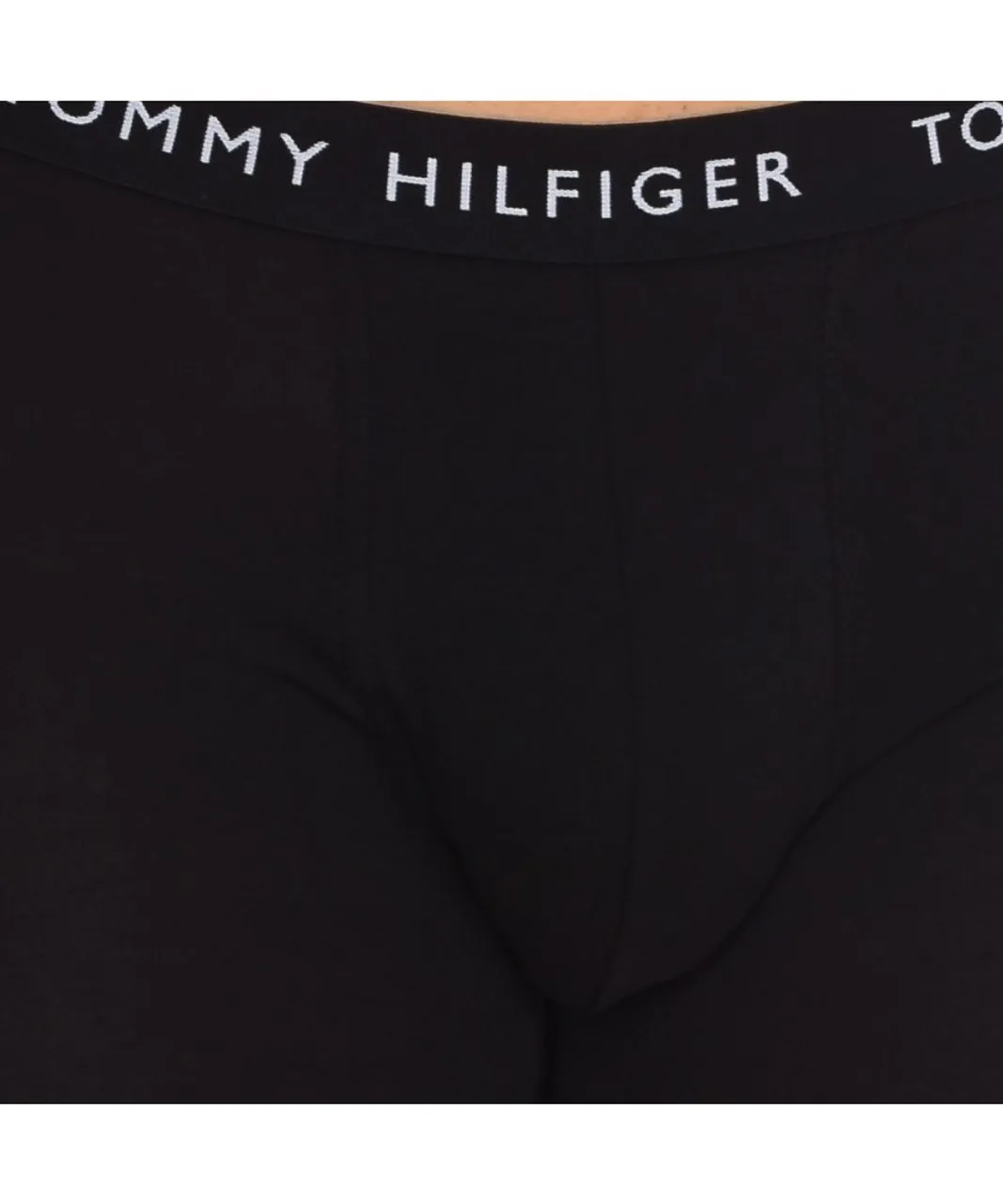 Tommy Hilfiger Recycled Essentials 3 Pack Mens Trunk - Black Cotton
