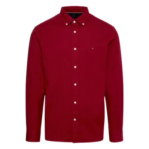 Tommy Hilfiger , Red Long Sleeve Shirts ,Red male, Sizes: