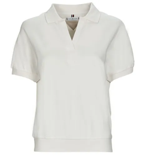 Tommy Hilfiger  RELAXED LYOCELL POLO SS  women's Polo shirt in White