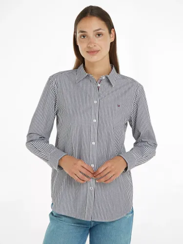 Tommy Hilfiger Relaxed Stripe Shirt - Red - Female