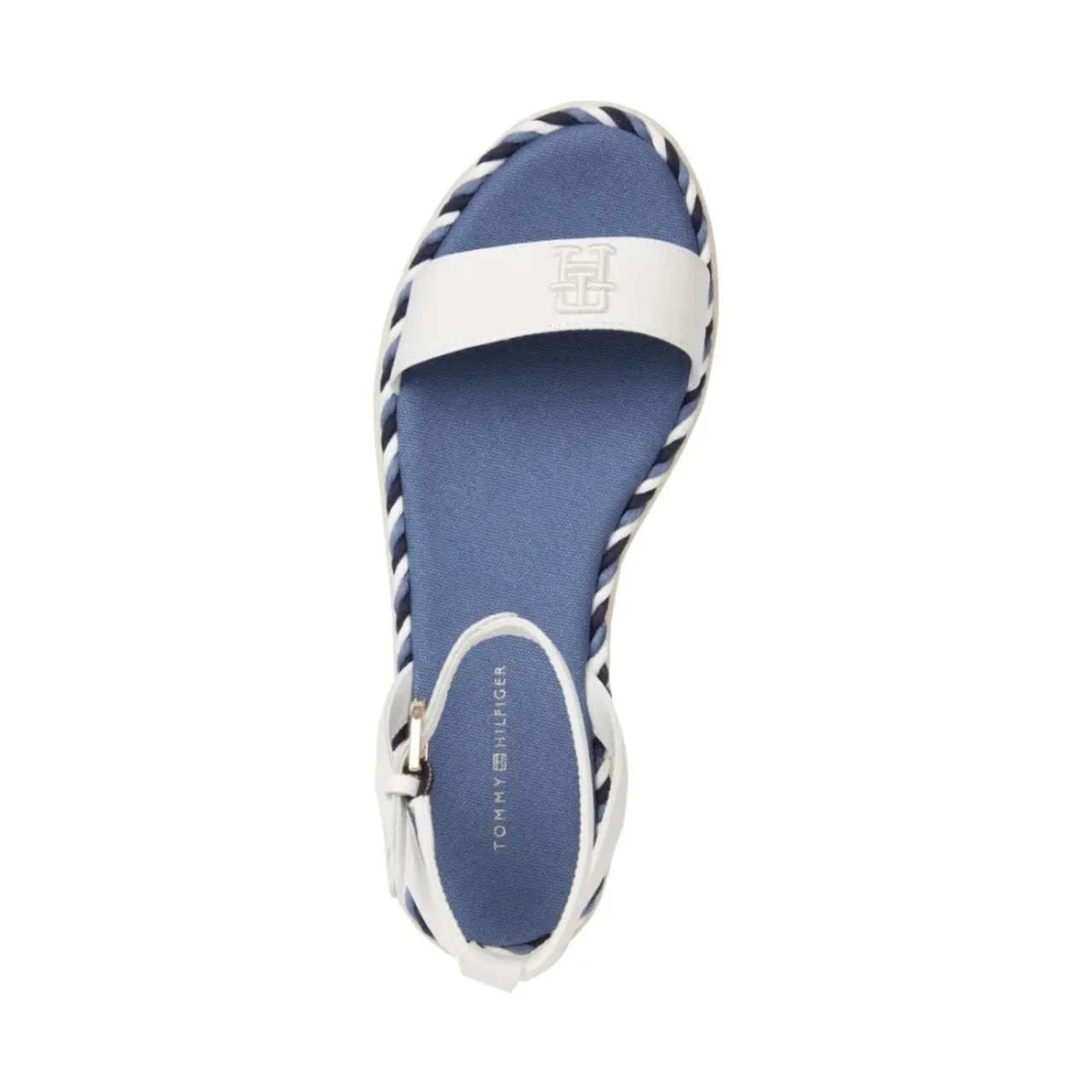 Tommy Hilfiger , rope flatform sandals ,White female, Sizes: