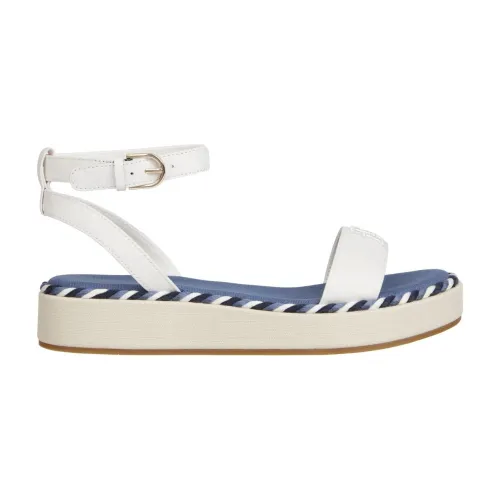 Tommy Hilfiger , rope flatform sandals ,White female, Sizes: