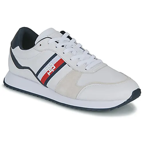 Tommy Hilfiger  RUNNER EVO LEATHER  men's Shoes (Trainers) in White