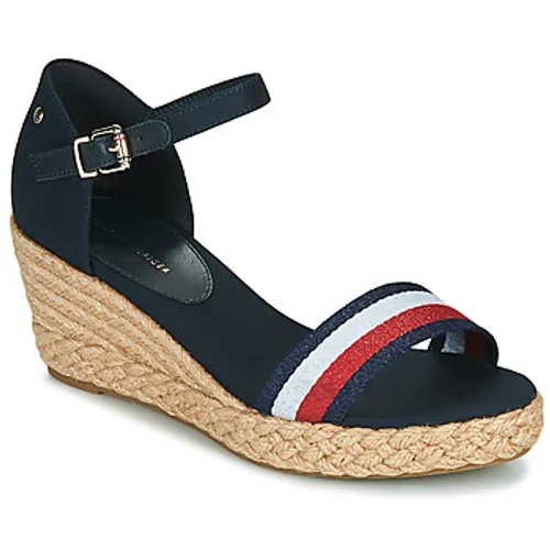 Tommy Hilfiger  SHIMMERY RIBBON MID WEDGE SANDAL  women's Sandals in Blue