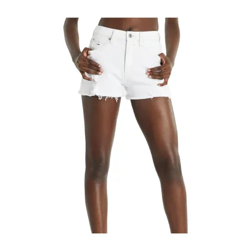 Tommy Hilfiger , Short Blanco Hot Pant Tommy Jeans ,White female, Sizes: