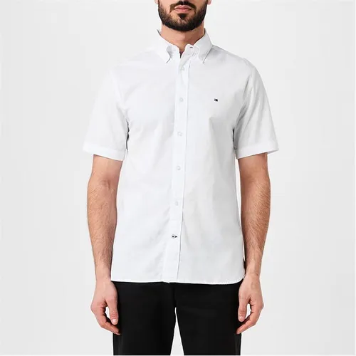 Tommy Hilfiger Short Sleeve Poplin Shirt - White
