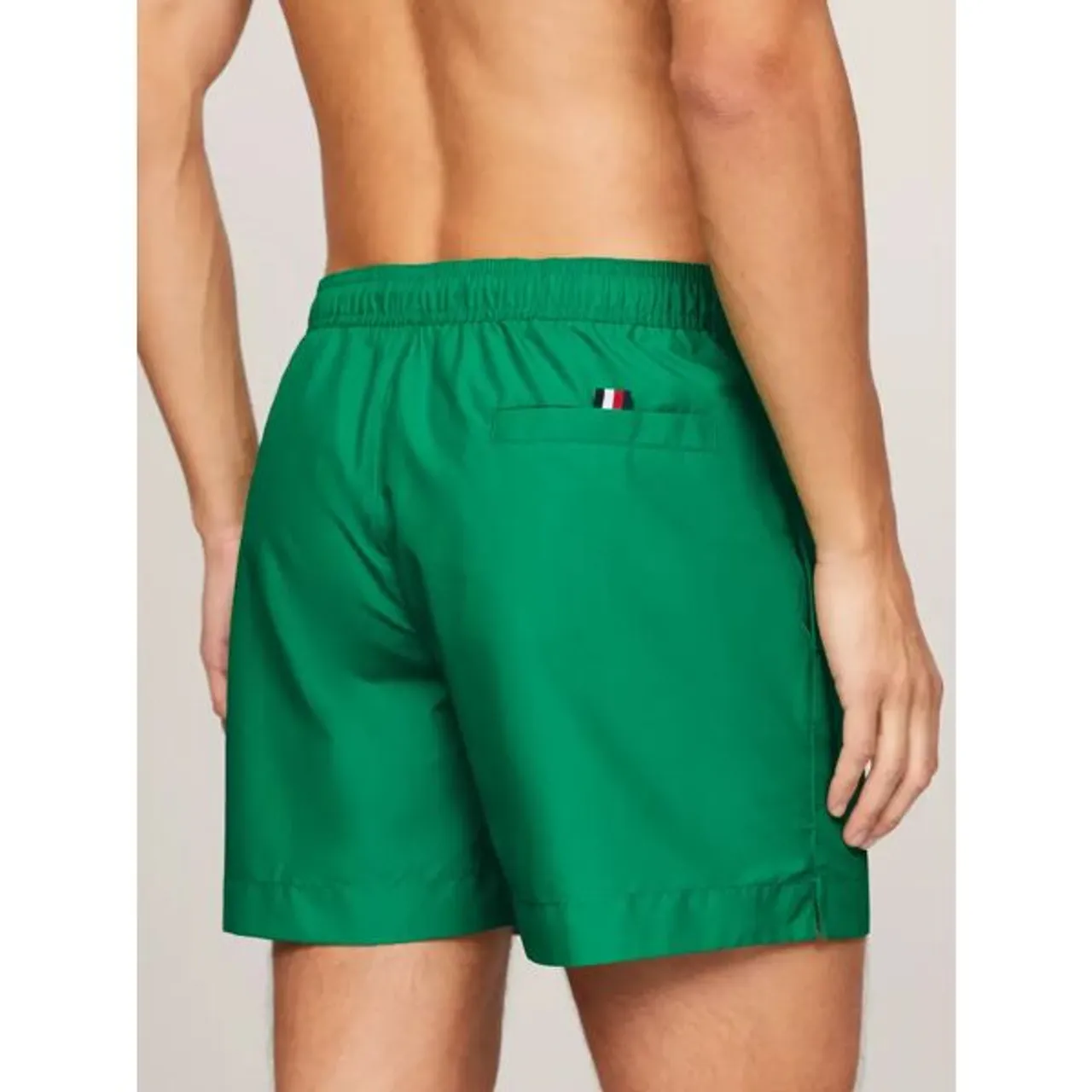 Tommy Hilfiger Side Print Swim Shorts - Green - Male