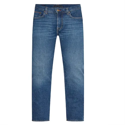 Tommy Hilfiger , Slim Fit Faded Jeans with Materials ,Blue male, Sizes: