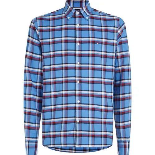 Tommy Hilfiger Small Global Stripe Chk Rf Shirt - Blue