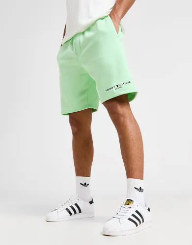 Tommy Hilfiger Small Logo Fleece Shorts - Green - Mens