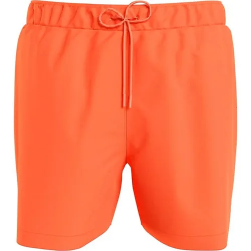 Tommy Hilfiger Small Logo Swim Shorts - Orange