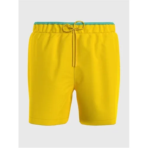 Tommy Hilfiger Small Logo Swim Shorts - Yellow