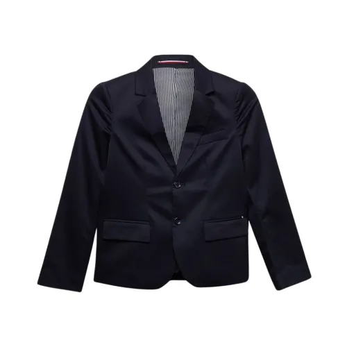 Tommy Hilfiger , Solid color jacket in modern tailoring style ,Blue male, Sizes: