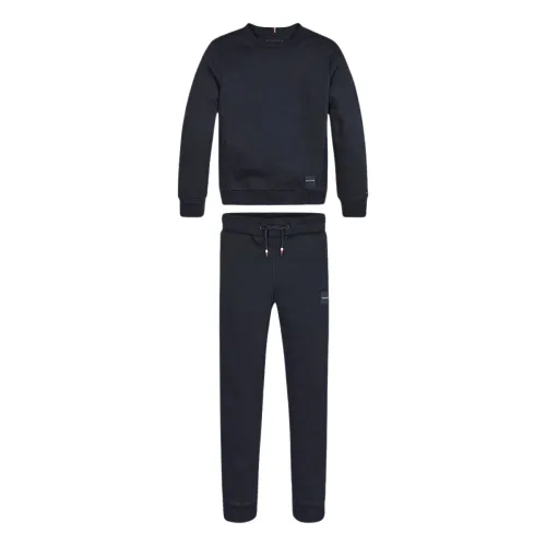 Tommy Hilfiger , Sporty Set consisting of sweatshirt and pants ,Blue unisex, Sizes: