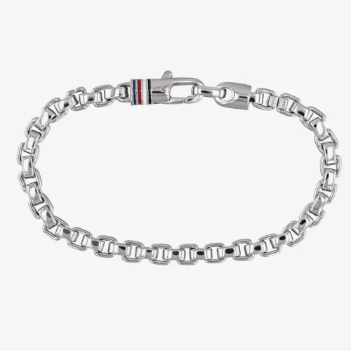 Tommy Hilfiger Stainless Steel Polished Box Chain Bracelet 2790030