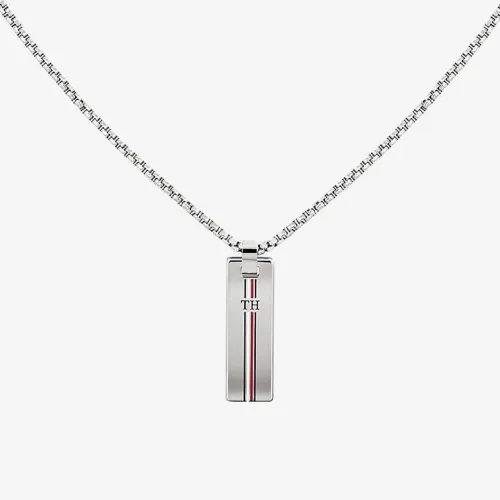 Tommy Hilfiger Stainless Steel Skinny Dog Tag Necklace 2790169