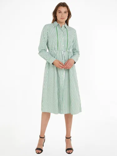 Tommy Hilfiger Stripe Midi Shirt Dress, Multi - Multi - Female