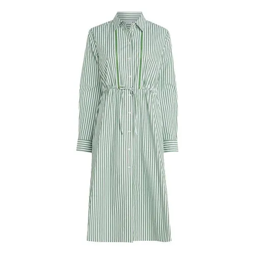 Tommy Hilfiger Stripe Print Shirt-Dress - Green