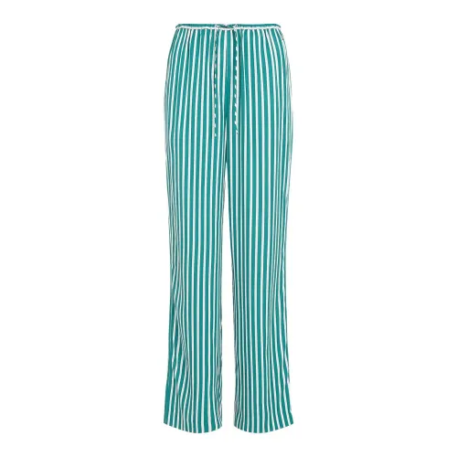 Tommy Hilfiger , Striped Drawstring Womens Pants ,Green female, Sizes: