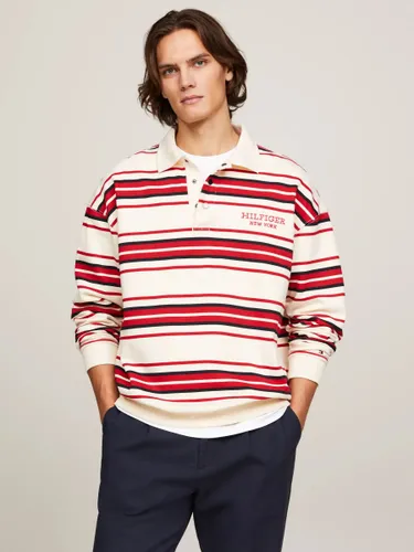 Tommy Hilfiger Striped Rugby Top, Calico/Multi - Calico/Multi - Male