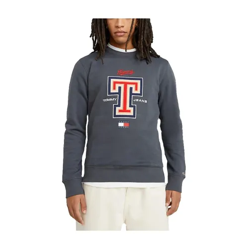Tommy Hilfiger , Sweatshirt TJM RLX Tommy Jeans ,Gray male, Sizes:
