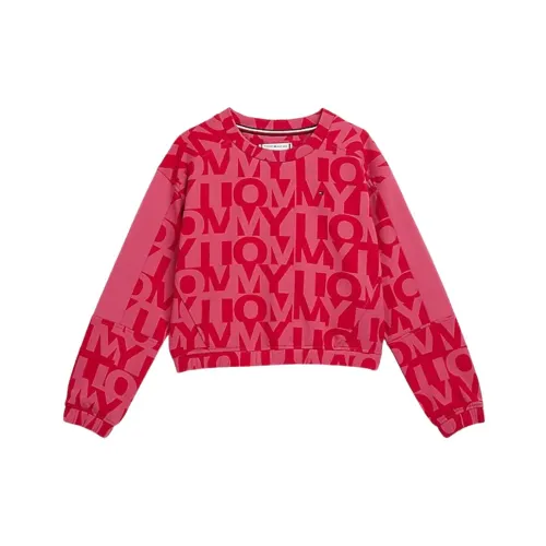 Tommy Hilfiger , Sweatshirt with cutouts everywhere ,Pink female, Sizes:
