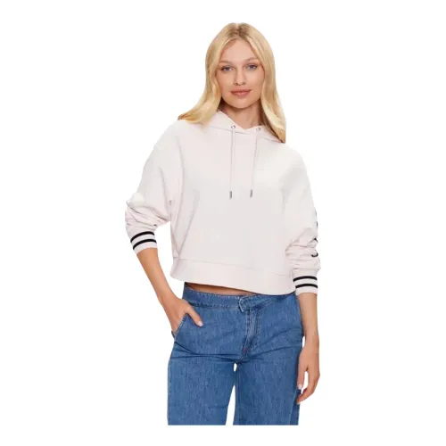 Tommy Hilfiger , Sweatshirt with logo sleeve ,White female, Sizes: