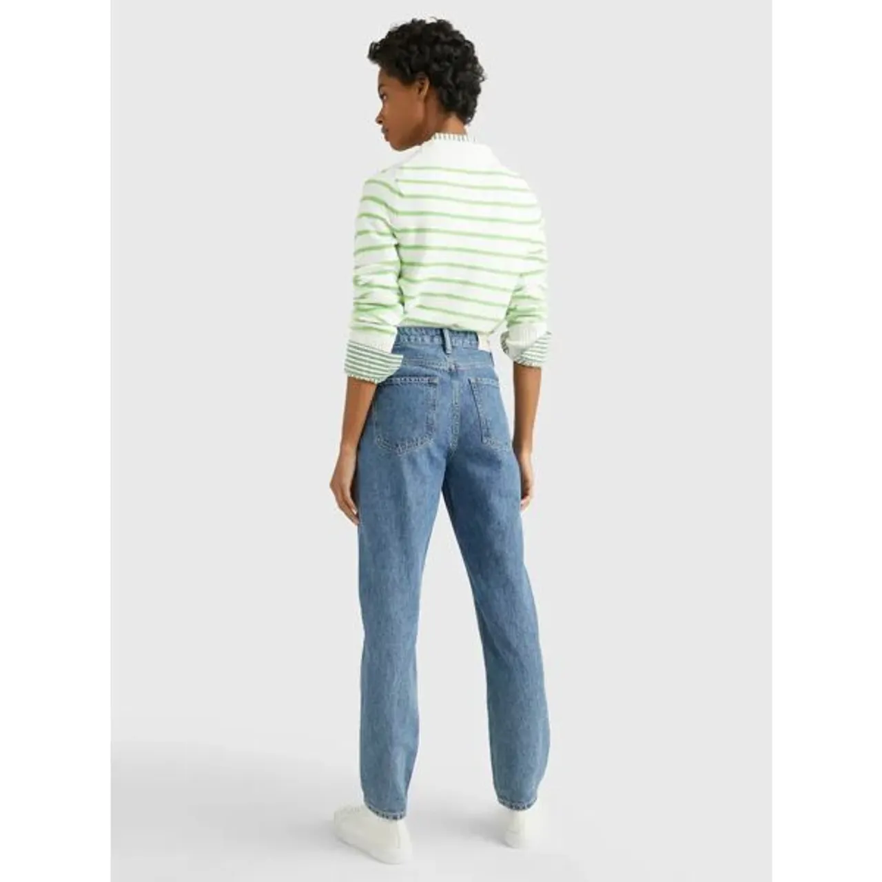 Tommy Hilfiger Tapered High Waist Jeans, Blue - Blue - Female