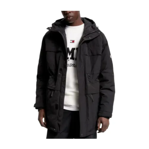 Tommy Hilfiger , Tech Tommy Jeans Jacket ,Black male, Sizes: