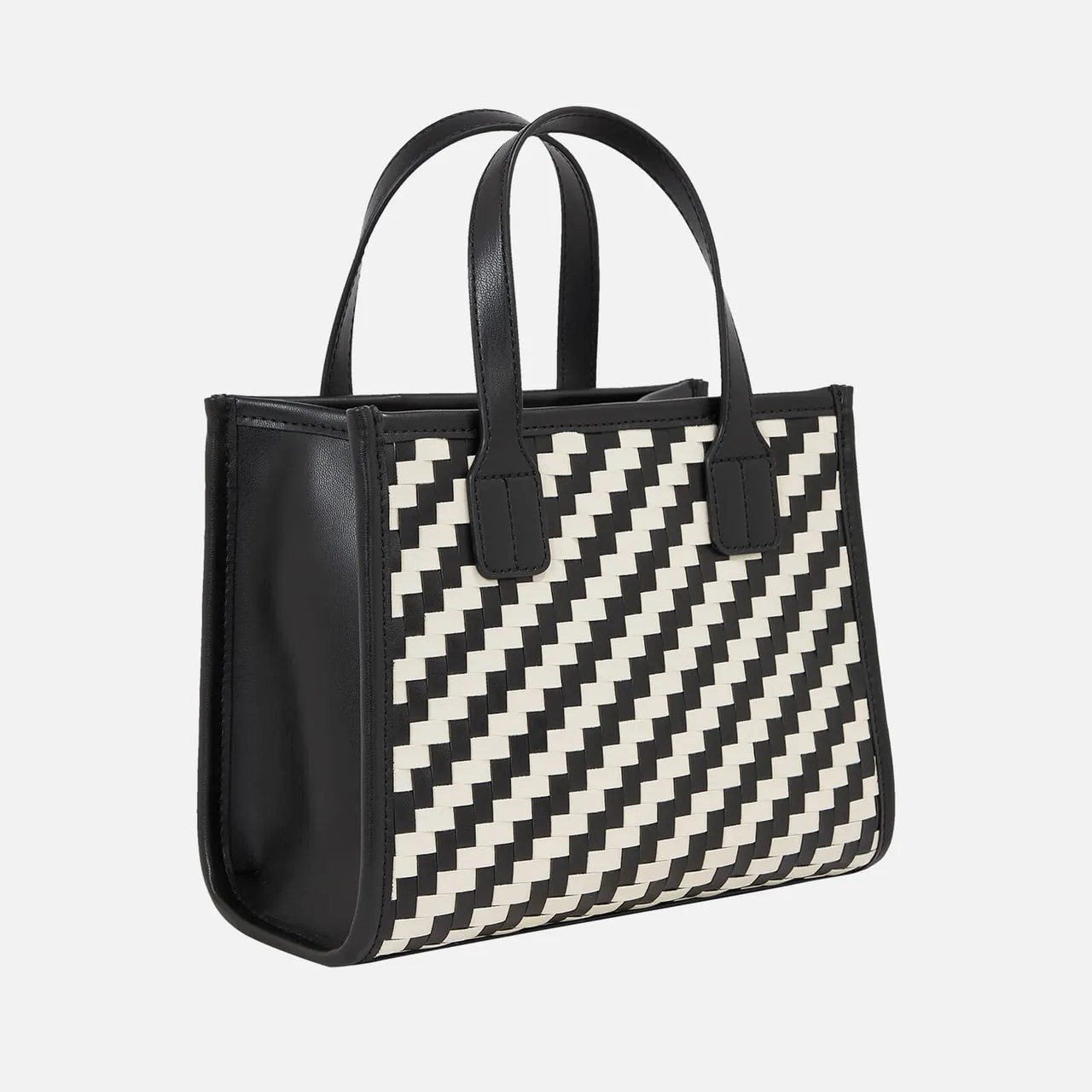 Tommy Hilfiger TH City Woven Faux Leather Tote Bag