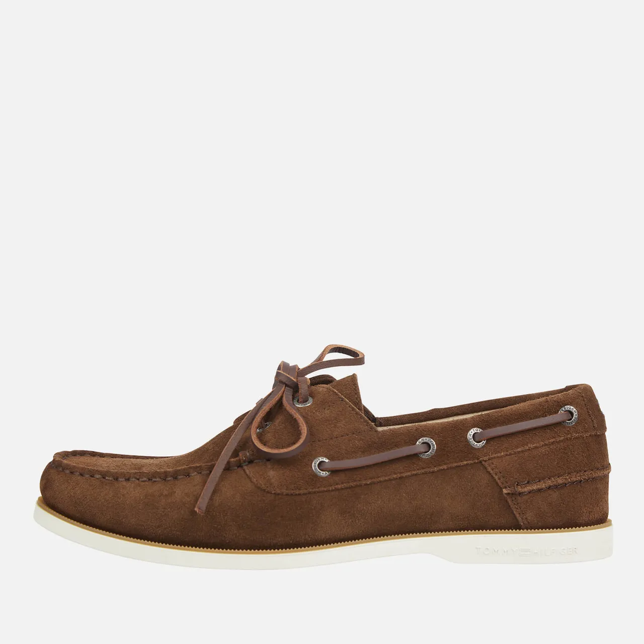 Tommy Hilfiger Th Core Lace Suede Boat Shoes - UK