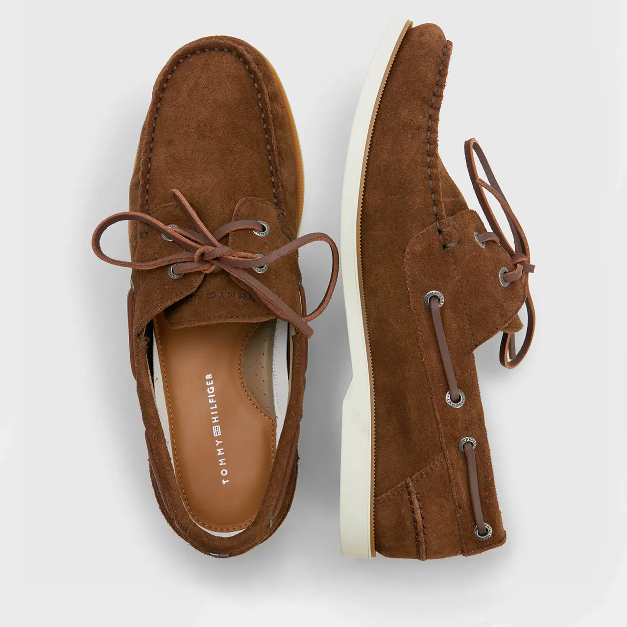 Tommy Hilfiger Th Core Lace Suede Boat Shoes
