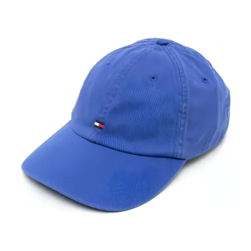 Tommy Hilfiger , th flag soft cap ,Blue male, Sizes: ONE