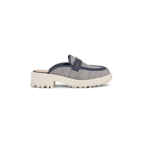 Tommy Hilfiger Th Woven Mule Loafer - Blue