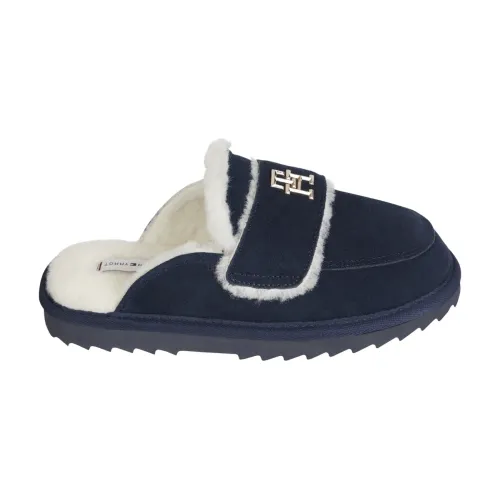 Tommy Hilfiger , Thgram moccasin slippers ,Blue female, Sizes: