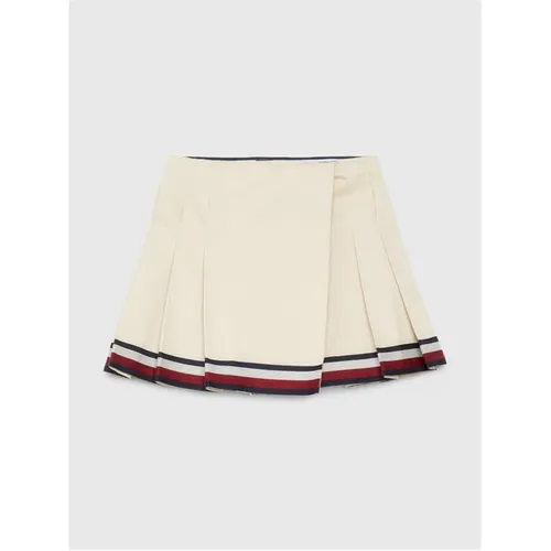 TOMMY HILFIGER Thl Preppy Chino Pleated Skirt - Beige