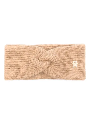 Tommy Hilfiger Timeless embroidered-monogram headband - Brown