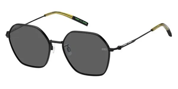 Tommy Hilfiger TJ 0070/F/S Asian Fit 003/IR Men's Sunglasses Black Size 55