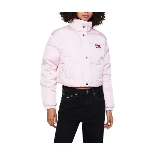 Tommy Hilfiger , TJW Badge Crop Jacket ,Pink female, Sizes: