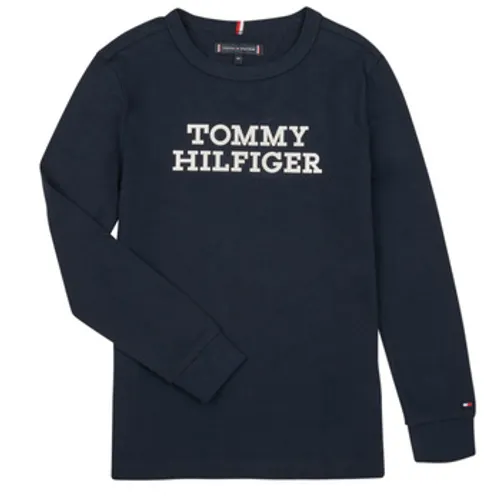 Tommy Hilfiger  TOMMY HILFIGER LOGO TEE L/S  boys's  in Marine