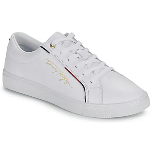 Tommy Hilfiger  TOMMY HILFIGER SIGNATURE SNEAKER  women's Shoes (Trainers) in White