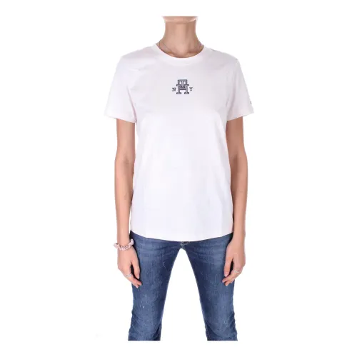 Tommy Hilfiger , Tommy Hilfiger T-shirts and Polos Beige ,White female, Sizes: