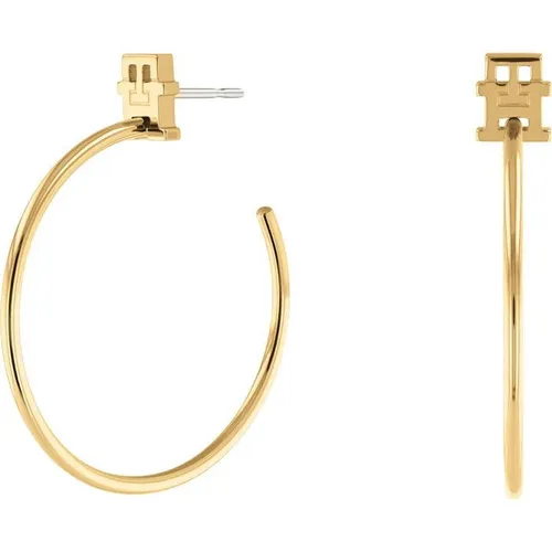 Tommy Hilfiger Tommy Hilfiger Women's Gold Plated Hoop Earrings - Gold
