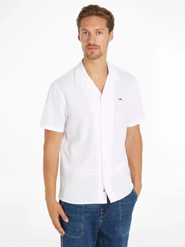 Tommy Hilfiger Tommy Jeans Camp Shirt - White - Male